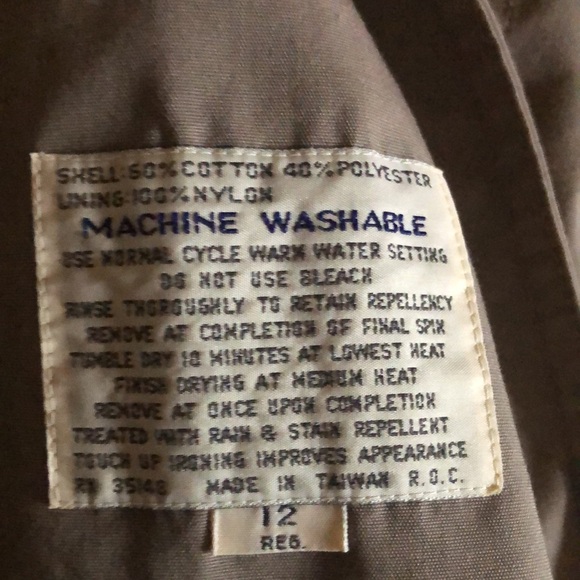 Woman’s fall VTG Y2k retro tan Misty Harbor trench fur Lined long coat - Picture 13 of 15